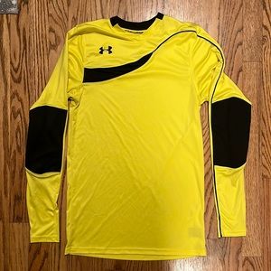 Under Armour Goal Keeper Jersey, Mens Small, Yellow